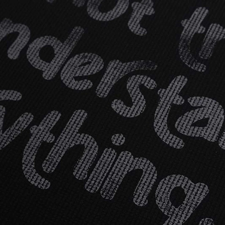 "Minimal Memory" Graphic Long Sleeve Top — vista completa
