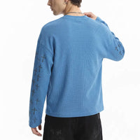 "Minimal Memory" Graphic Long Sleeve Top — dettaglio della stampa