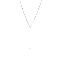 Minimalist Pendant Choker Necklace — vista posteriore