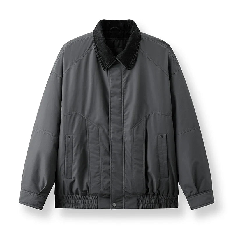 Mock Two Piece Bomber Jacket — vista posteriore