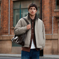 Mock Two Piece Bomber Jacket — dettaglio