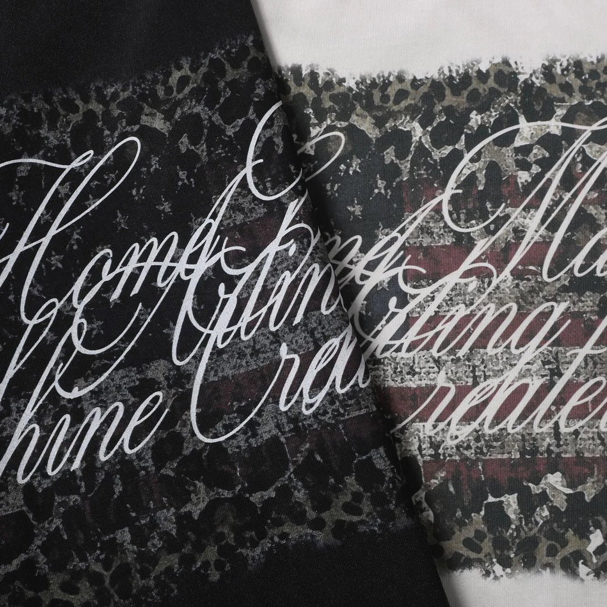 Mock Two Piece Distressed Long Sleeve T Shirt — vista laterale