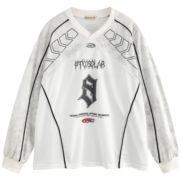 Y2K Moto Long Sleeve Top