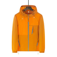 Multi Zip Lightweight Windbreaker Jacket Coat — dettaglio