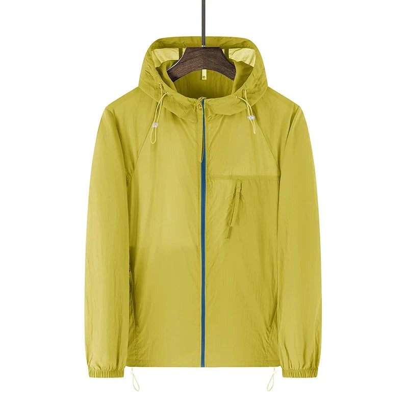 Multi Zip Lightweight Windbreaker Jacket Coat — dettaglio della stampa
