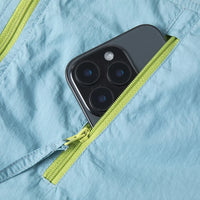 Multi Zip Lightweight Windbreaker Jacket Coat — dettaglio