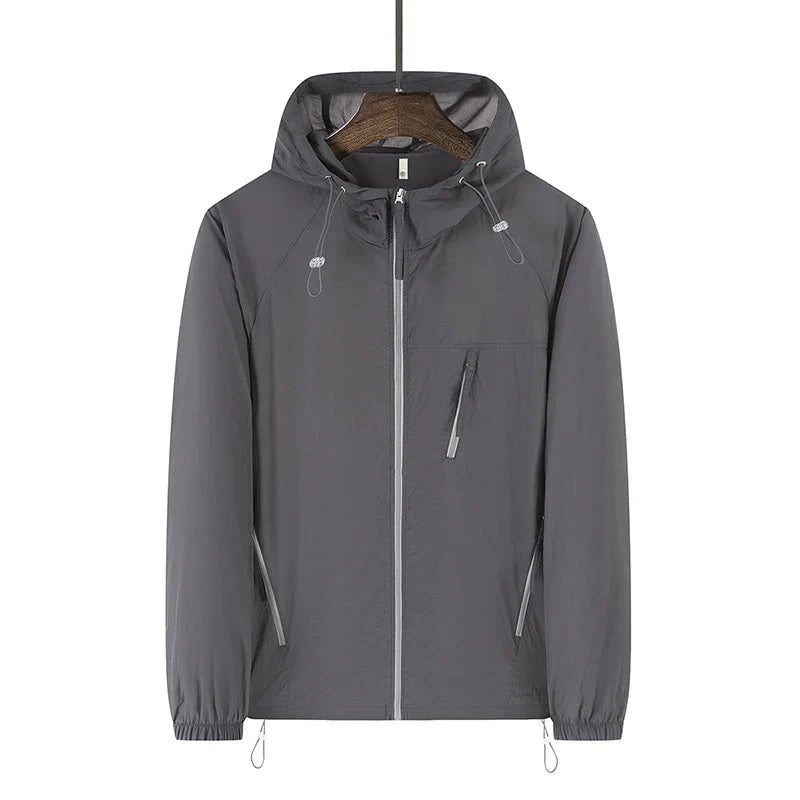 Multi Zip Lightweight Windbreaker Jacket Coat — in alternativa