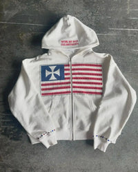 National Zip Up Hoodie — vista frontale