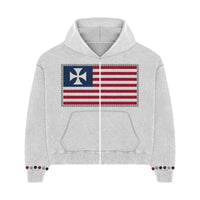 National Zip Up Hoodie — vista laterale