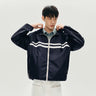 Y2K Nautical Sporty Hooded Windbreaker Jacket
