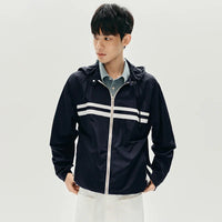 Nautical Sporty Hooded Windbreaker Jacket — dettaglio