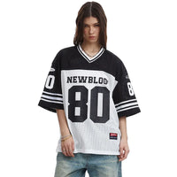 "New Blood 80" Graphic Classic Mesh Football Jersey — dettaglio della stampa