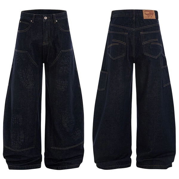 Niche Design Mens Denim Jeans — vista frontale
