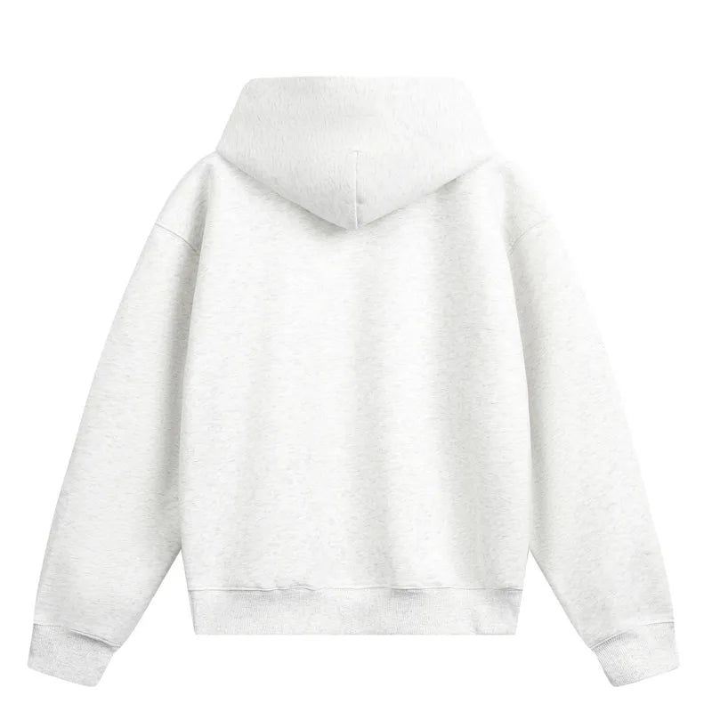No Regrets Graphic Baggy Hoodie — dettaglio della stampa