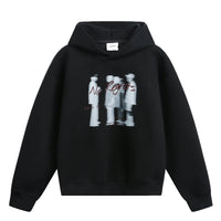 No Regrets Graphic Baggy Hoodie — vista posteriore