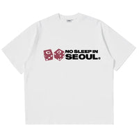 No Sleep In Seoul Graphic T Shirt — dettaglio del tessuto