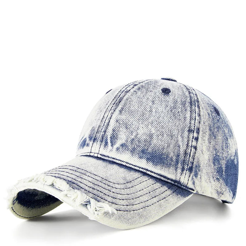 Old Wash Distressed Vintage Baseball Cap — vista laterale