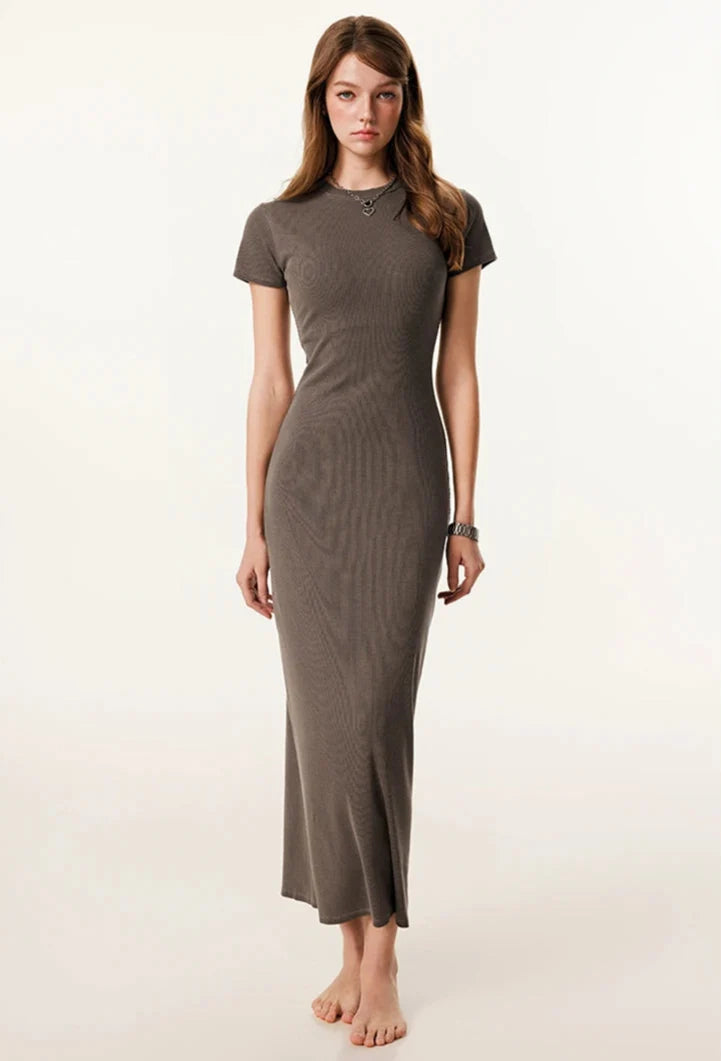 Origin 275gsm Essentials Midi Dress — vista posteriore