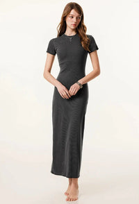 Origin 275gsm Essentials Midi Dress — dettaglio della stampa