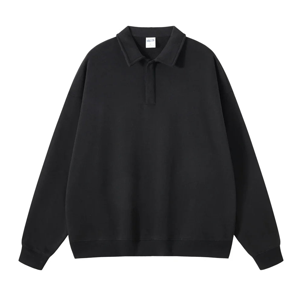 Origin 340gsm Essentials Collared Jumper — dettaglio della stampa
