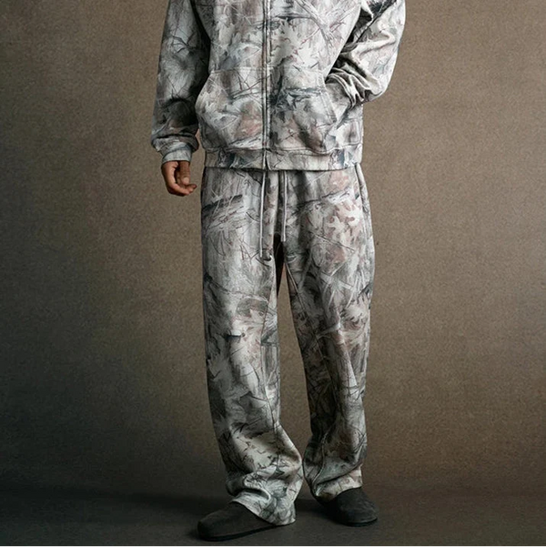 Y2K Origin 340gsm Essentials Desert Camo Joggers Trousers