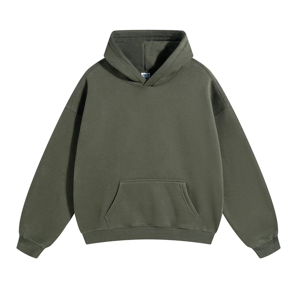 Origin 350gsm Essentials Plain Baggy Hoodie — vista laterale