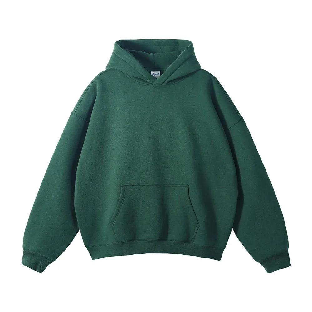 Origin 350gsm Essentials Plain Baggy Hoodie — vista laterale