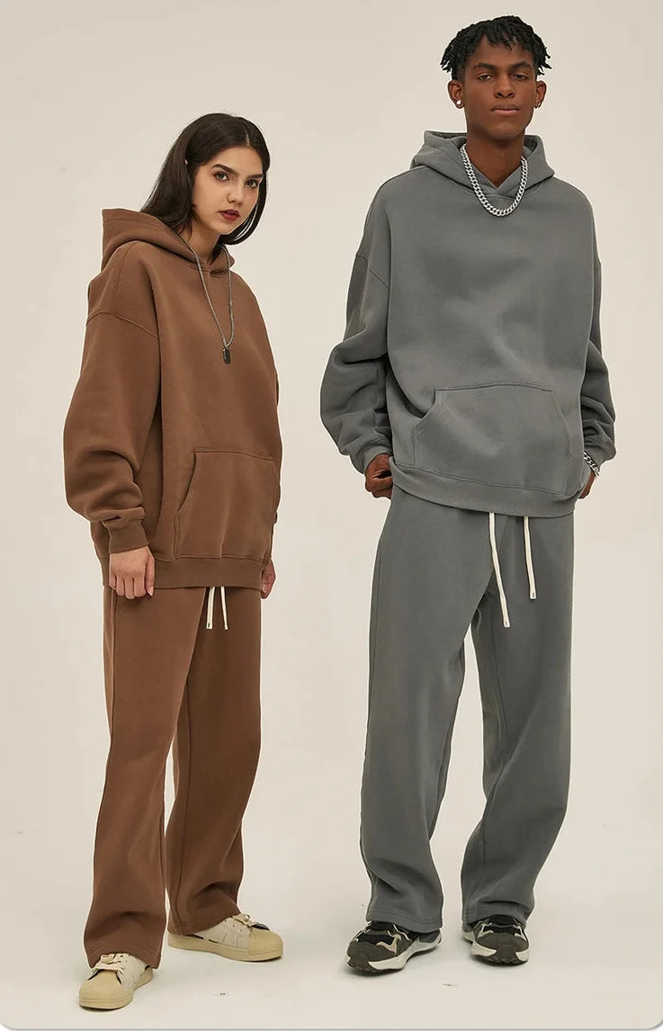 Y2K Origin 350gsm Essentials Plain Baggy Hoodie