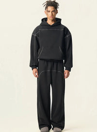Origin 350gsm Plain Baggy Boxy Fit Hoodie — dettaglio della stampa