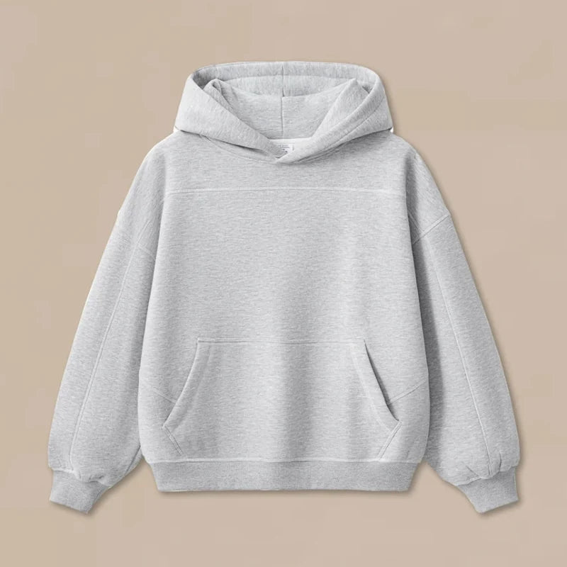 Origin 350gsm Plain Baggy Boxy Fit Hoodie — vista frontale
