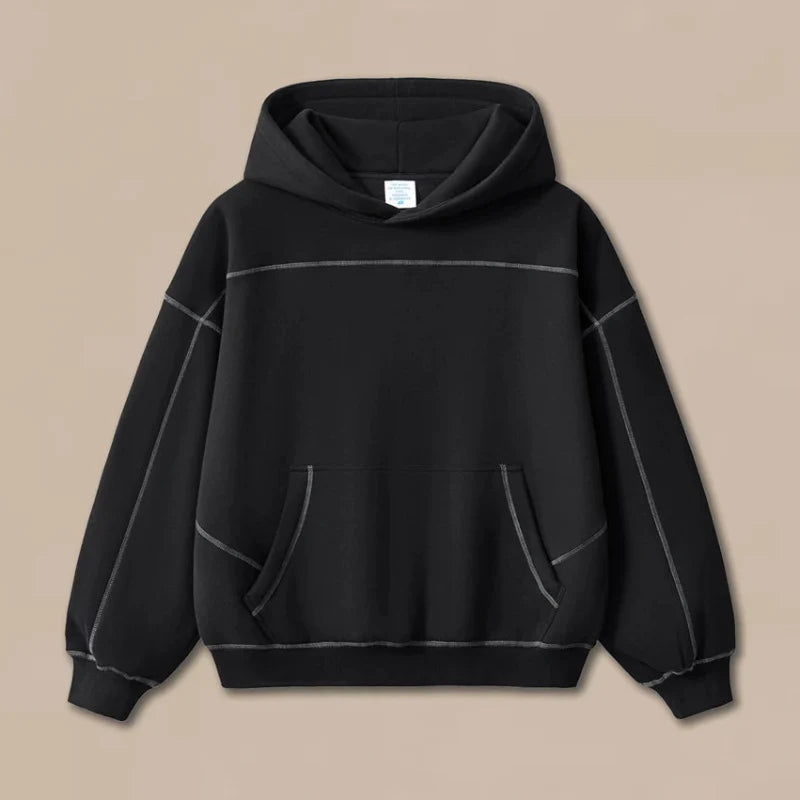 Origin 350gsm Plain Baggy Boxy Fit Hoodie — vista posteriore