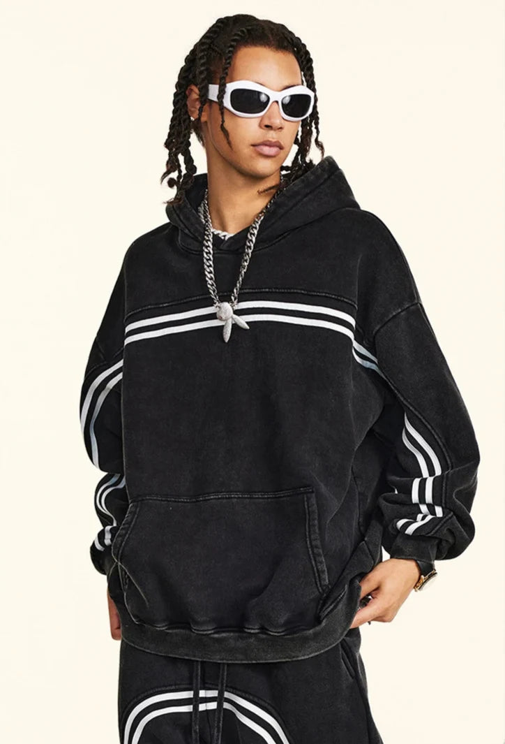Origin 360gsm Washed Ribbon Hoodie — dettaglio della stampa