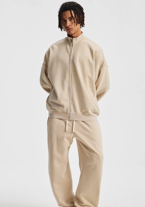 Origin 430gsm Essentials Track Jacket — dettaglio del tessuto