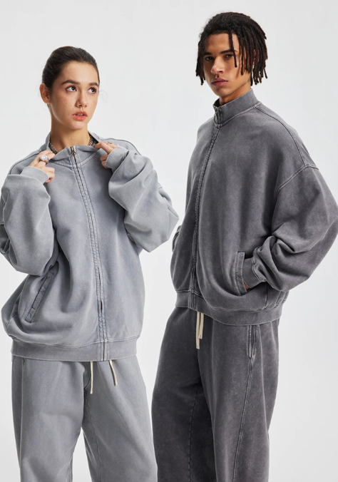 Origin 430gsm Essentials Track Jacket — vista laterale