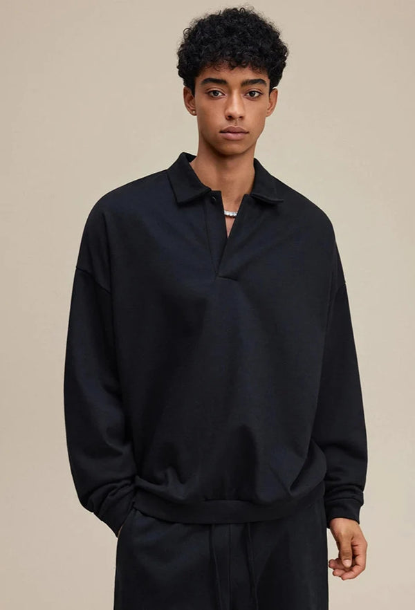 Origin 445gsm Essentials Loose Collar Jumper — vista frontale