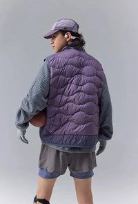 Outdoor Mountain Style Lightweight Down Vest Coat — vista frontale