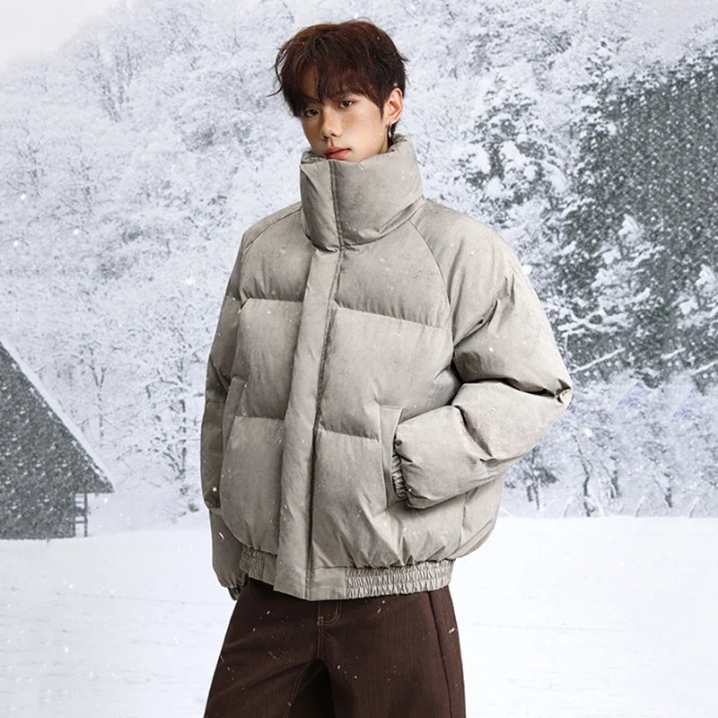 Padded Stand Collar Zip Up Coat Puffer Jacket — in alternativa