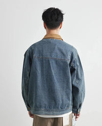 Patchwork Denim Washed Jacket — dettaglio della stampa