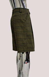 Plaid Gingham High Waist Jorts — dettaglio della stampa