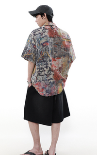 Pocket Plaid Reversible Short Sleeve Shirt — dettaglio