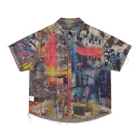 Pocket Plaid Reversible Short Sleeve Shirt — dettaglio della stampa