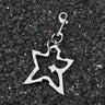 Y2K Pointed Star Belt Loop Carabiner Keychain