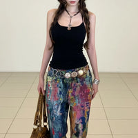 Pretty Girl Aesthetic Halter Top — vista frontale