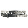 Y2K Punk Double Loop Studded Leather Belt