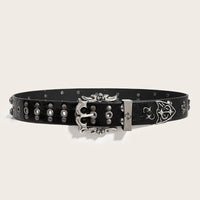 Punk Studded Rivet Belt — vista frontale