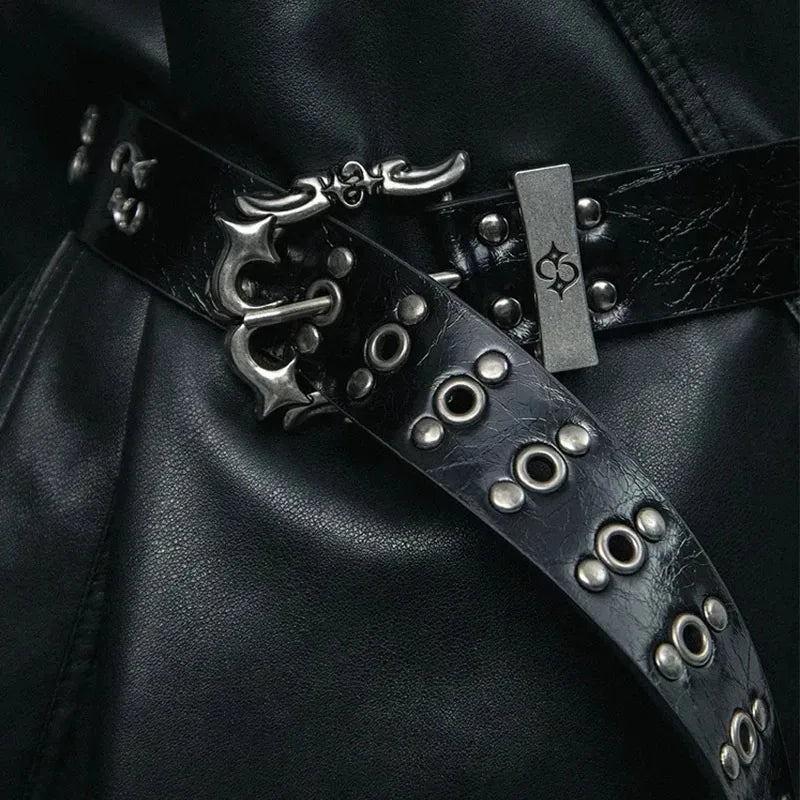 Punk Studded Rivet Belt — dettaglio della stampa