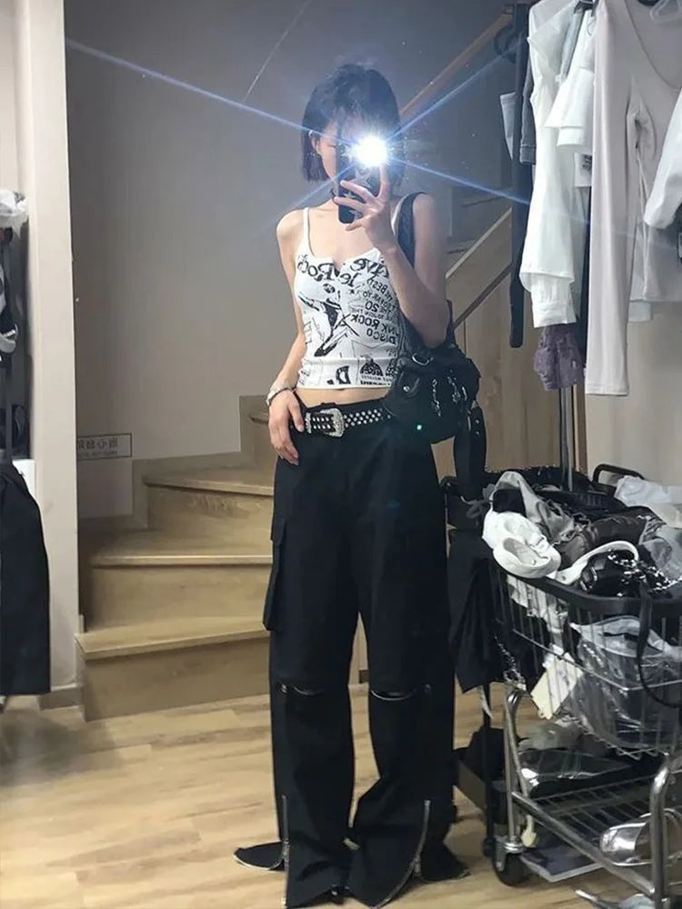 Punk "Vive Le Rock" Graphic Cami Tank Top — dettaglio