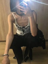 Punk "Vive Le Rock" Graphic Cami Tank Top — vista posteriore