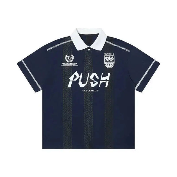 Push Striped Polo Shirt — vista frontale