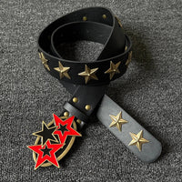 Red Star Buckle Belt — vista frontale